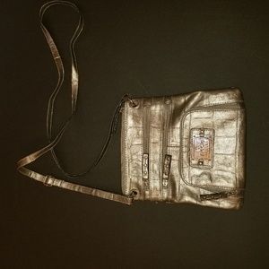 Nicole by Nicole Miller Metallic Crossbody NWT